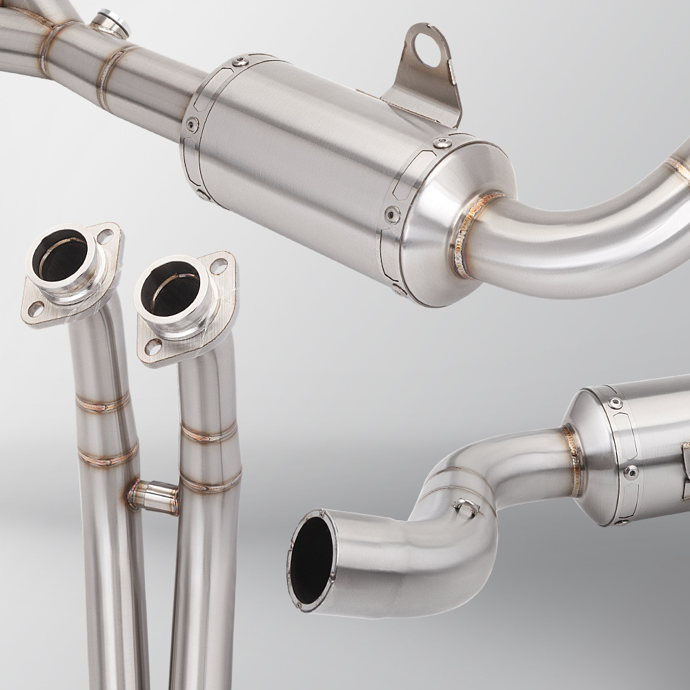 Motorcycle Exhaust Pipe Suitable for Gsx8S 8R Stainless Steel Front Section R77 Rear Section Full Section Modification