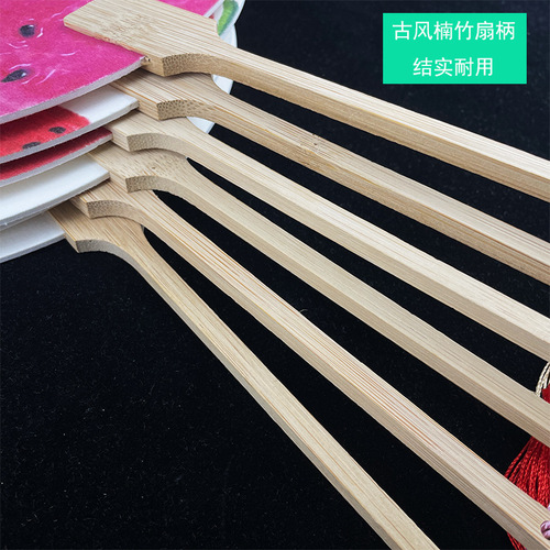 National trend wind group fan creative watermelon summer ancient fan literary tourist attraction photo handheld rice paper fan