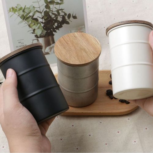 Creative 304 stainless steel sealed jar outdoor travel tea and coffee portable storage jar 370ML storage jar