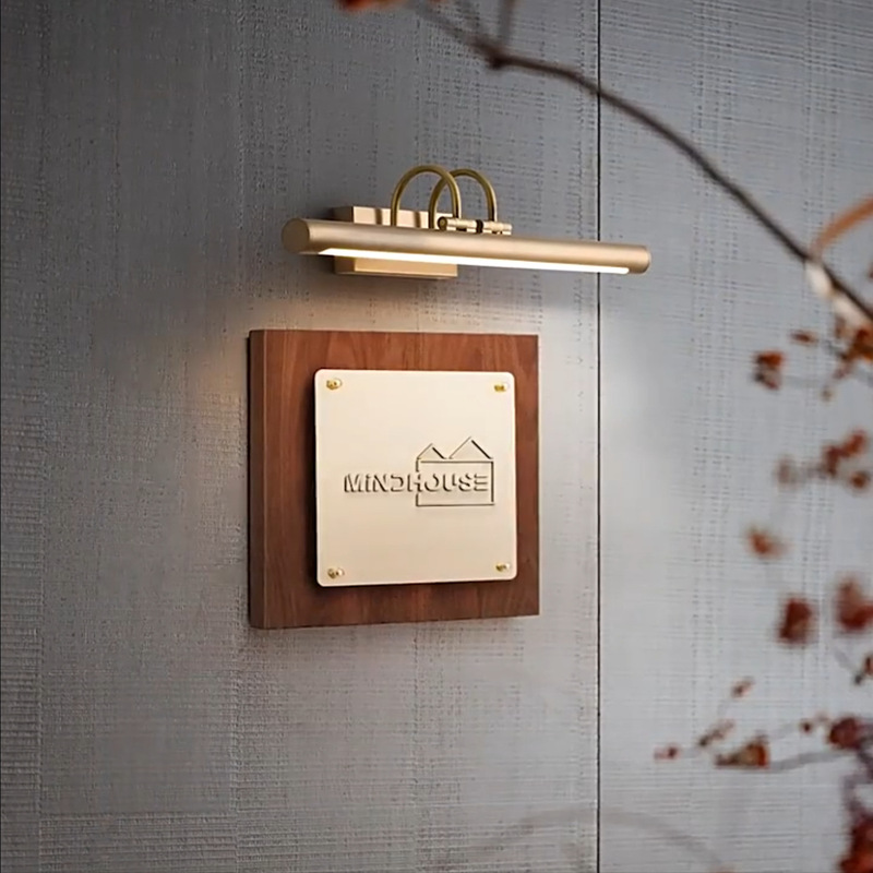 French Mid-Century Style Led Picture Wall Lamp Gallery Bathroom Cabinet Washbasin Toilet Mirror Front Light Mirror Cabinet