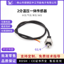 压力温度一体变送器2分油压水压压力液压气压传感器热敏电阻管道