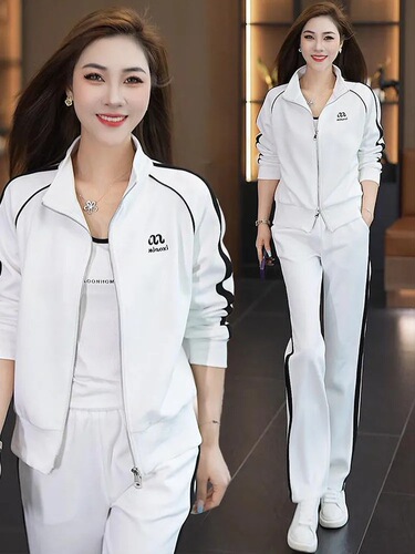 Women's 2025 Autumn Fashionable Slim-Fit Sweater and Wide-Leg Pants Two-Piece Casual Sportswear Set