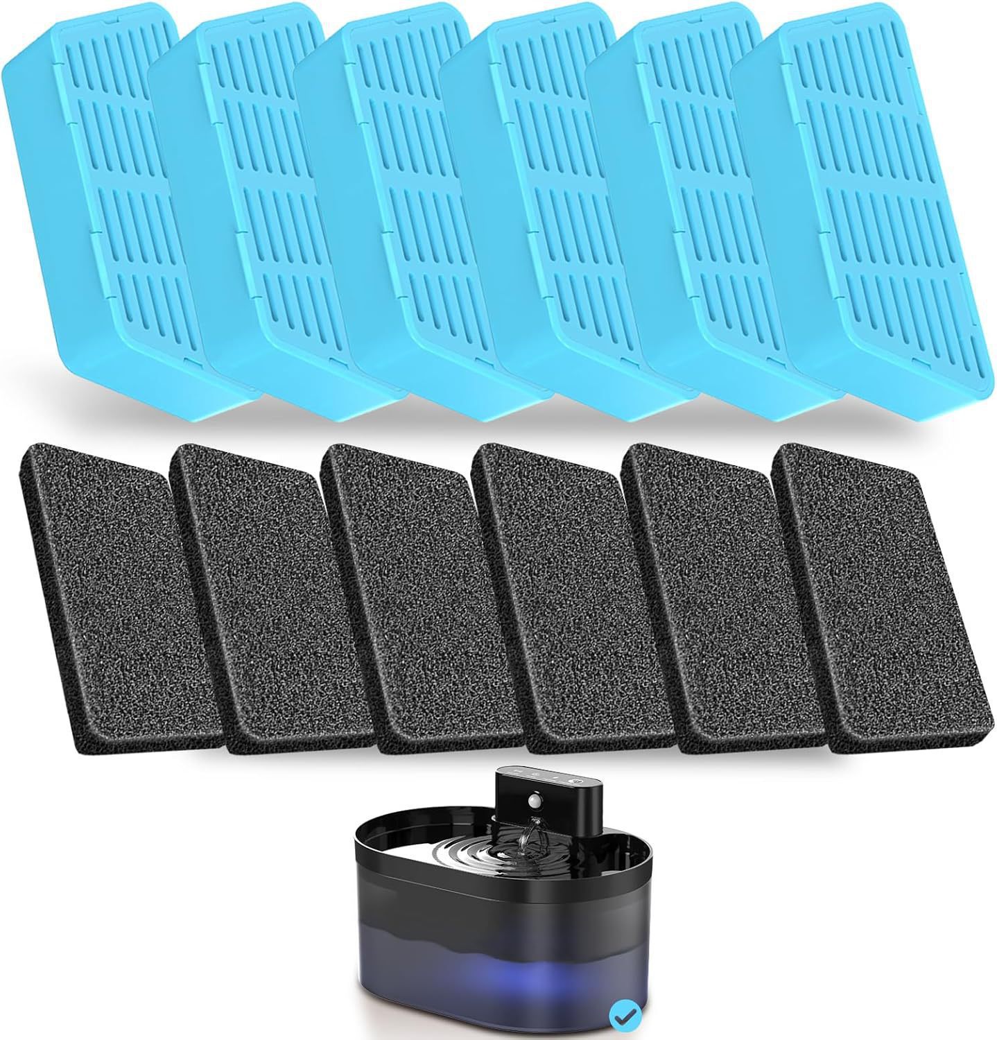 Tipo T doble celda de filtro plegable 6 + 6