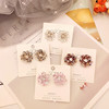 Summer fashionable earrings, zirconium, crystal, factory direct supply, internet celebrity