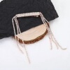 Hairgrip with tassels, retro demi-season hair accessory, 2021 collection