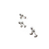 Spiral, screw, sophisticated small cute universal earrings, simple and elegant design, flowered