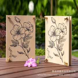 实木压花器木质儿童益智干花制作器家用植物木制压花板模型