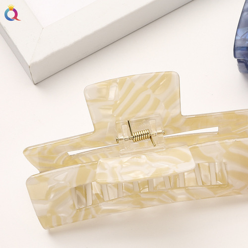 Qiyue Korean new style acetic acid hairpin women's hair scratcher face wash bath plate hair claw clip back of head grabber hair accessories