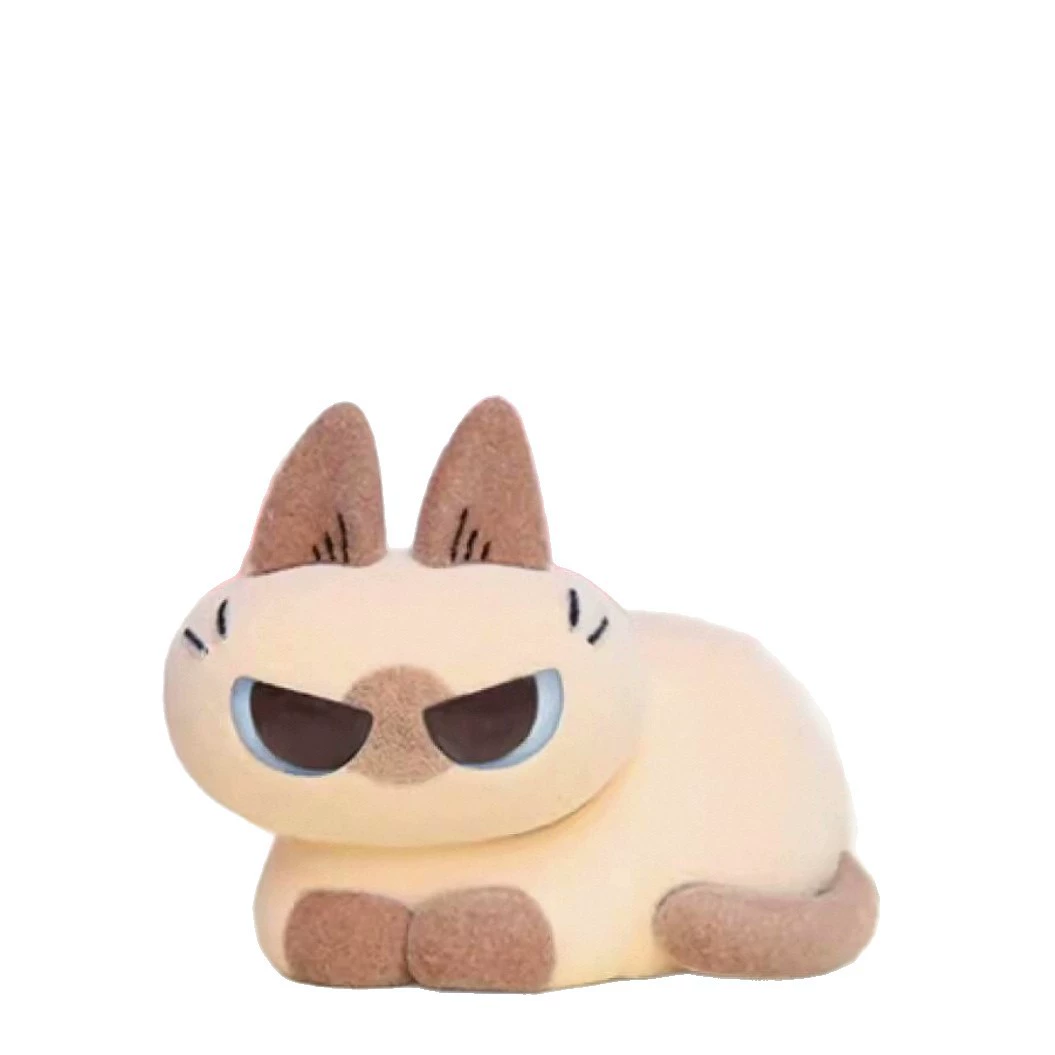 Коллекционный плюшевый «blind box» (Azuki Can) — сиамская кошка Xiaodou Ni 2‑го поколения, мини-фигурка