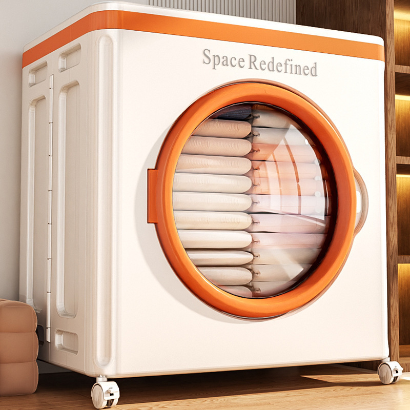 288L Flip-Top Storage Box Clothes Locker Toy Large Capacity Super Household Foldableing Cover Whole Package Wholesale