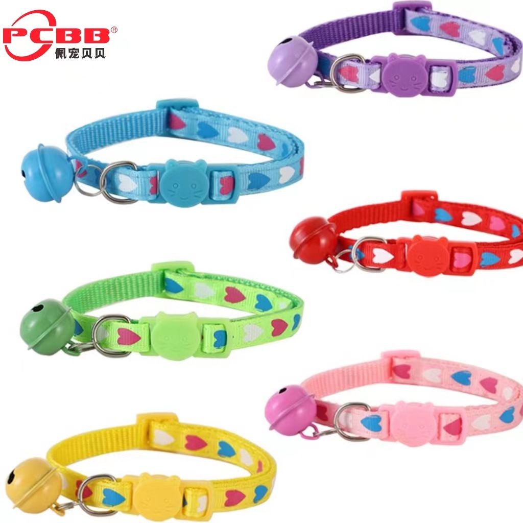 Collar de campana de gato de color, collar de gato, collar de gatos