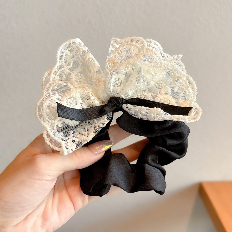 Anillo de cabello de intestino grande coreano para mujeres de alto nivel toallas cuadradas cuerdas de cabello de alta elasticidad y elásticas duraderas flojas flojas