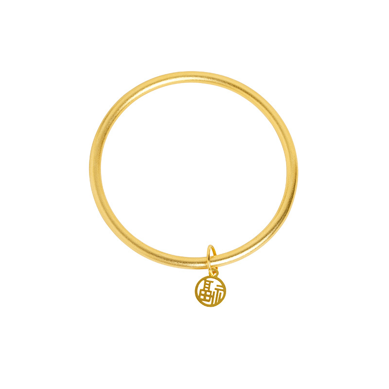 Brazalete de oro de arena vietnamita para mujeres no se desvanecerá durante mucho tiempo dos generaciones de joyas de latón de loto imitación de alta sensibilidad brazalete de herencia antigua