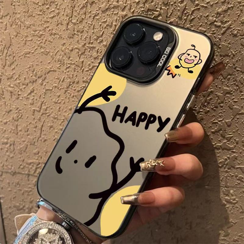 Funda para teléfono móvil iphone16 aplicable a la personalidad Apple 15promax Europa y América 14 anti-caída 13 lindo 12mini nuevo