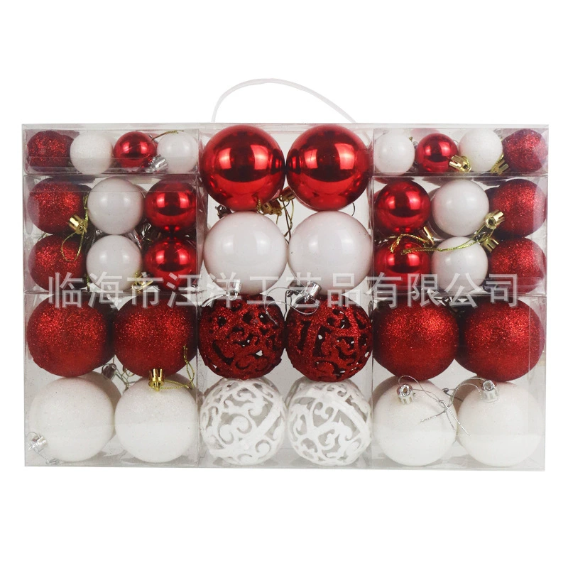 Gift box, plastic set, Christmas decorations, direct factory sales, 3/4/6cm