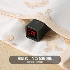 Newborn summer thin pure cotton jersey one-piece half-back clothing bag butt clothing bunny baby type A baby clothes