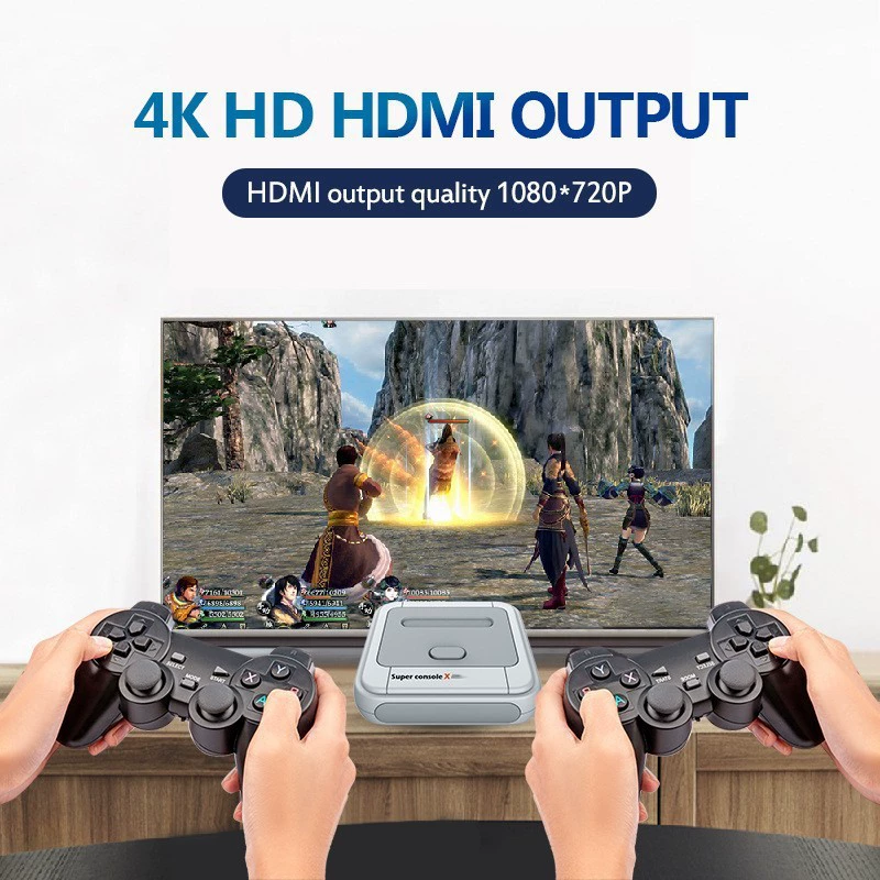 R8 Super консоль X игровая приставка коробка 4K HD 3D двойной ностальгии 50 000 игр PS1 PSP