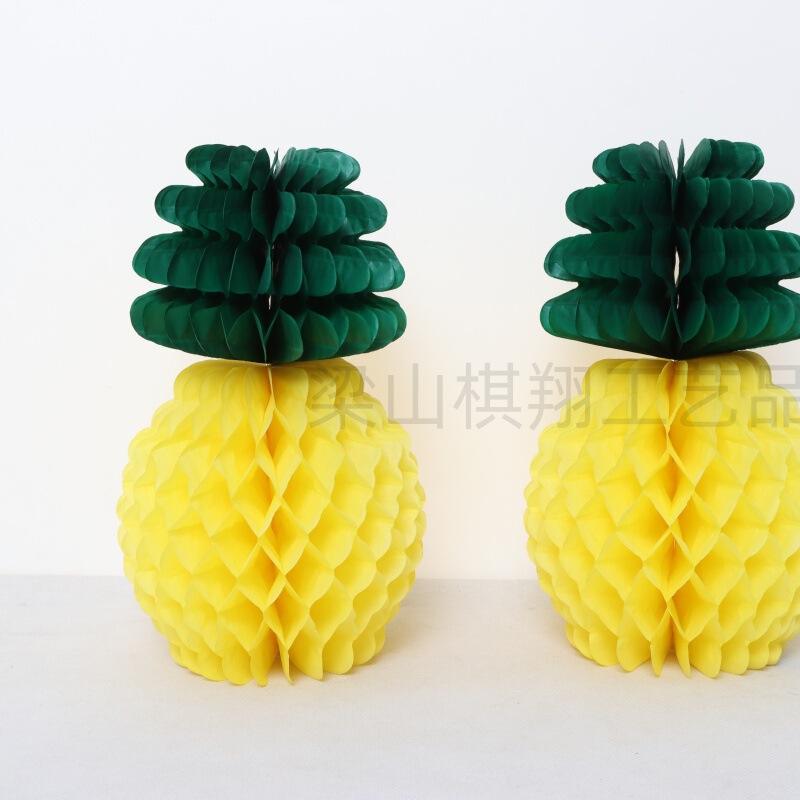 菠萝蜂窝球纸球装饰幼儿园中秋节日商场元旦场景布置菠萝蜂窝球|undefined