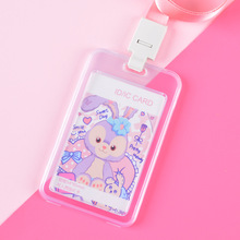 双面透明PP塑料卡套员工胸牌厂牌展会工作证件学生卡公交门禁卡通