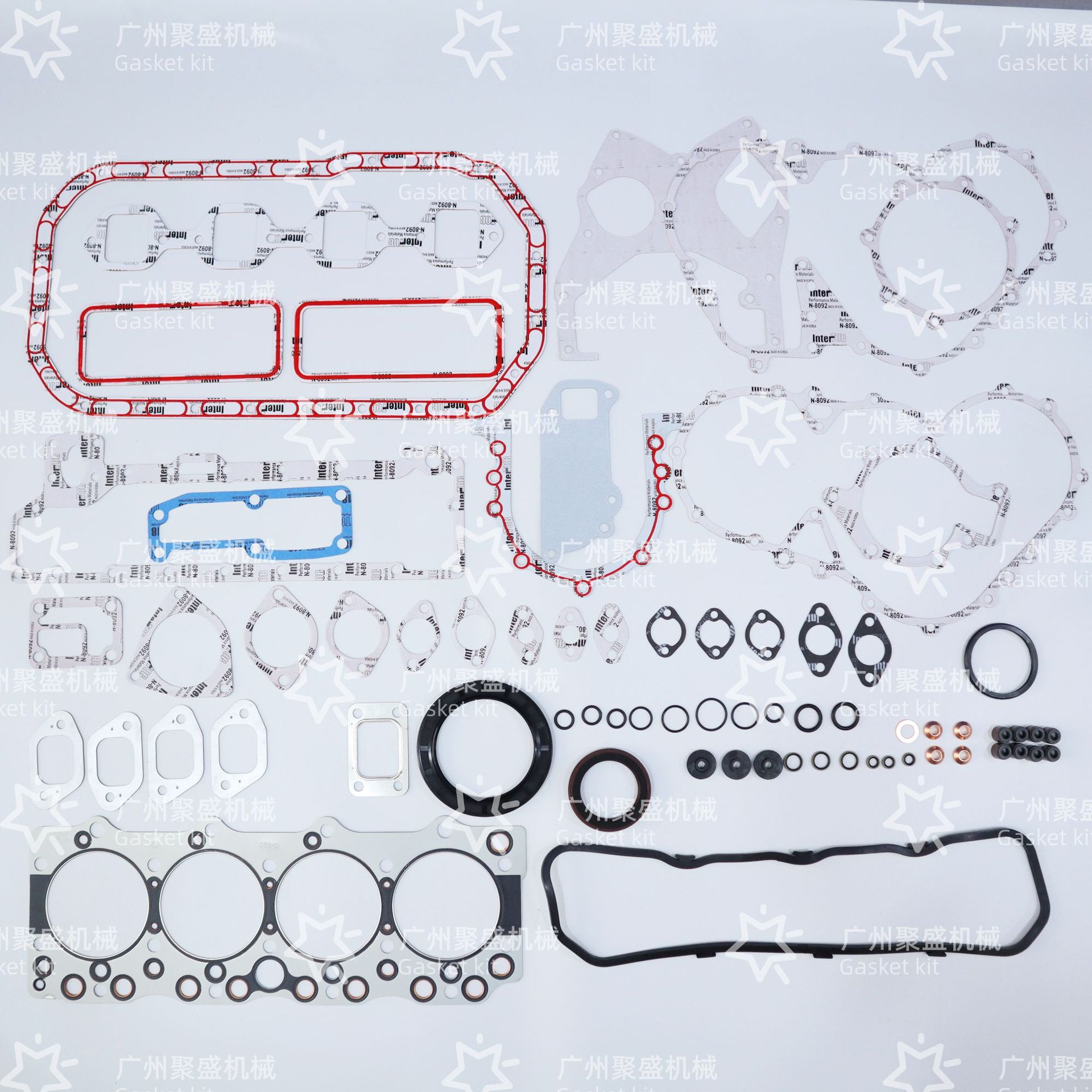 挖掘机配件五十铃4BD1 4BG1 4JB1 4JG1发动机气缸床 汽缸垫大修包