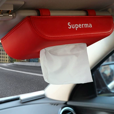 advanced sense sun visor hanging — Car tissue box/set - one-red-superma-hanging-tissue-box