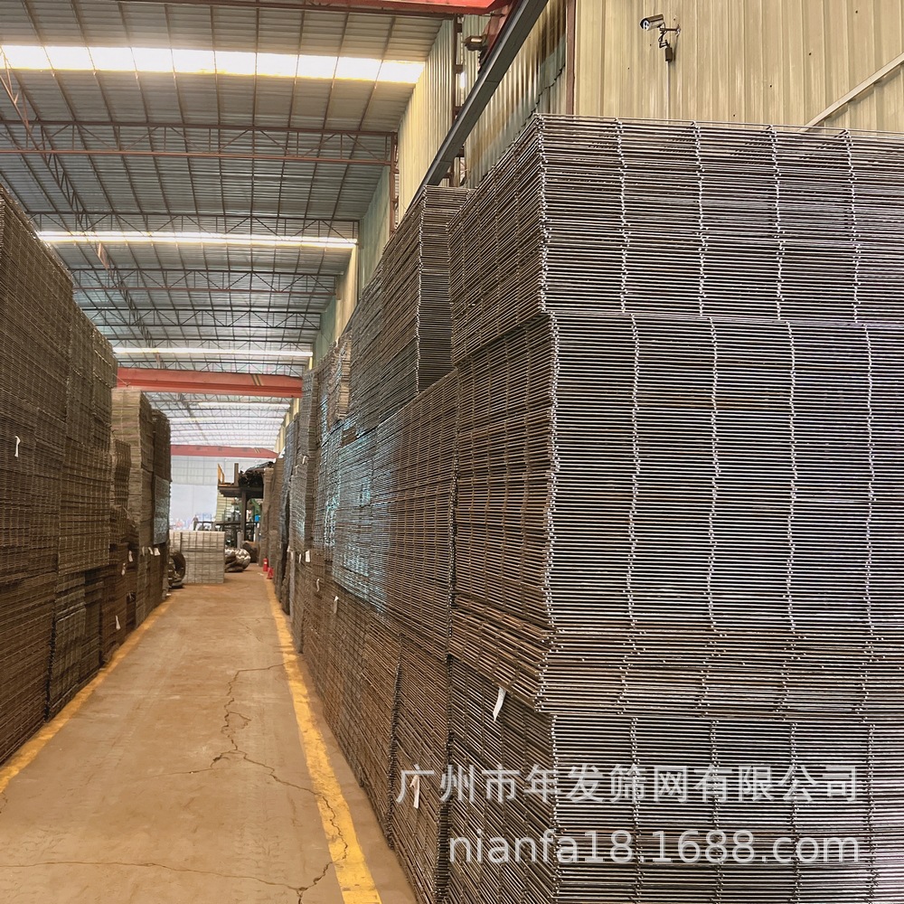 广州年发筛厂现货供应建筑工地楼房建造需要钢筋网片4.0丝