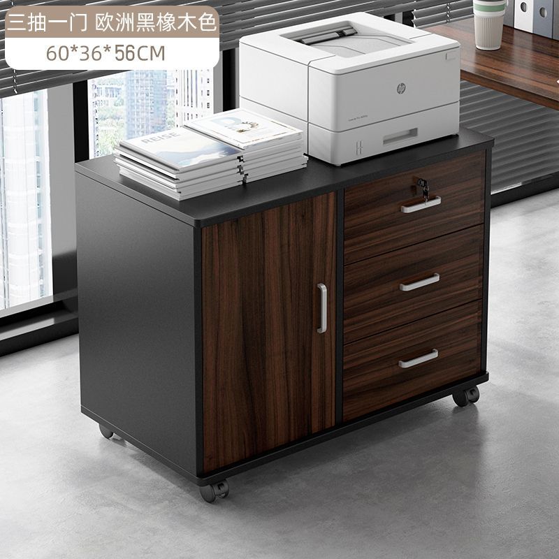 gabinete de archivos de piso de oficina con bloqueo gabinete de archivos armario de almacenamiento impresora armario cajón debajo de la mesa armario pequeño móvil