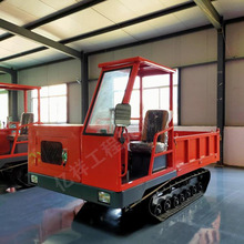 小型履带式农用自卸运输车 水稻田搬运机 工程建材履带运输车订制