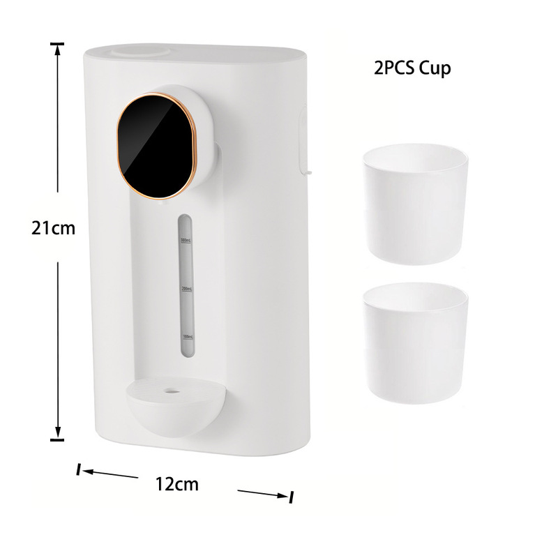 スマートうがい水機壁掛け自動誘導うがい水分配器充電家庭用口腔洗浄液カップ付き|undefined