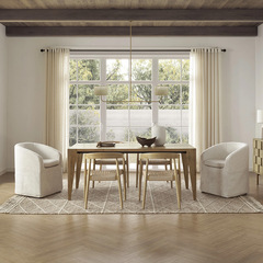 Retro minimalist fabric detachable mobile casual dining chair, American lightweight luxury hotel vanity chair, designer armchair