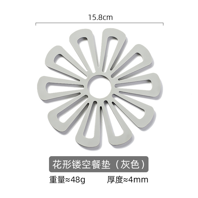 Almohadilla de aislamiento térmico anti-escaldado de pvc personalizado al por mayor posavasos redondos para uso diario en el hogar, mantel simple creativo y resistente a altas temperaturas