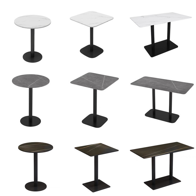 Commercial Slate Dining Table Western Restaurant Cafe Fast Food Dining Table Canteen Hot Pot Restaurant Bar Rectangular Square Round Artificial Stone Table Commercial Slate Dining Table Western Restaurant Cafe Fast Food Dining Table Canteen Hot Pot Restaurant Bar Rectangular Square Round Artificial Stone Table