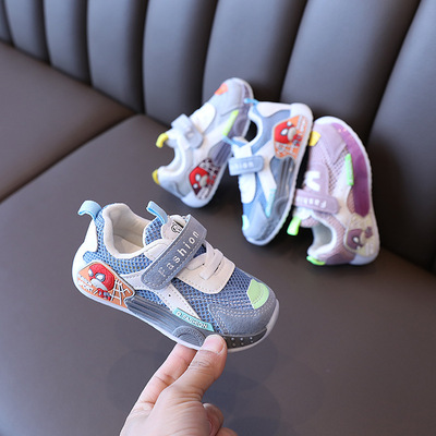 2021 Spring and summer Children Hollow children gym shoes men and women Mesh shoes non-slip soft sole baby prewalker