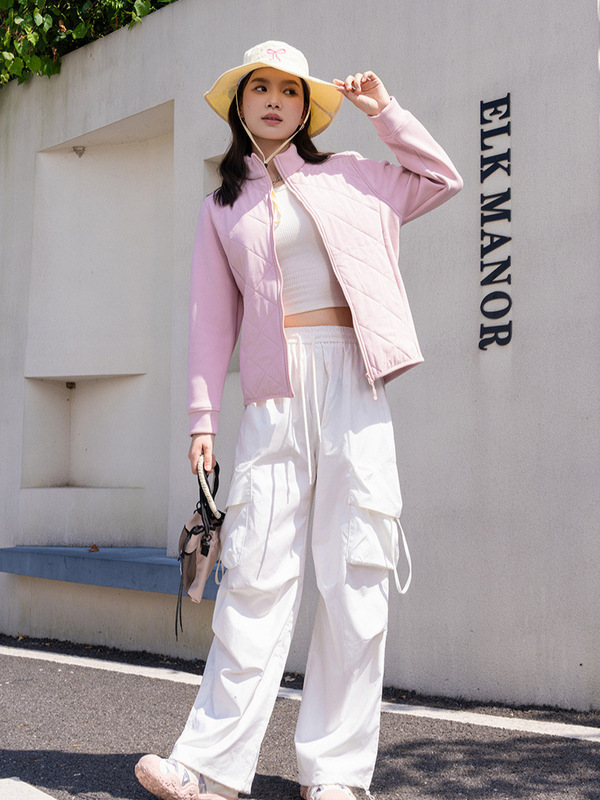 情侣款运动轻薄立领菱格羽绒服女2025秋冬针织拼接保暖上衣男内胆|undefined