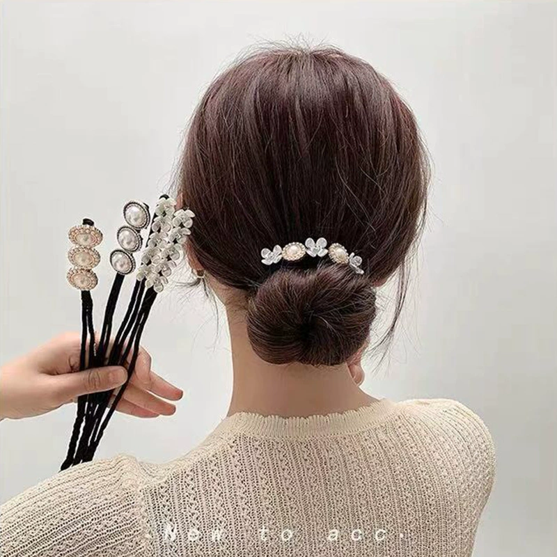 Brand elegant hairgrip, hair rope, flowered, french style, internet celebrity