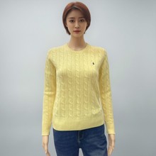 2024秋冬女士羊毛羊绒小马仔刺绣绞花针织衫