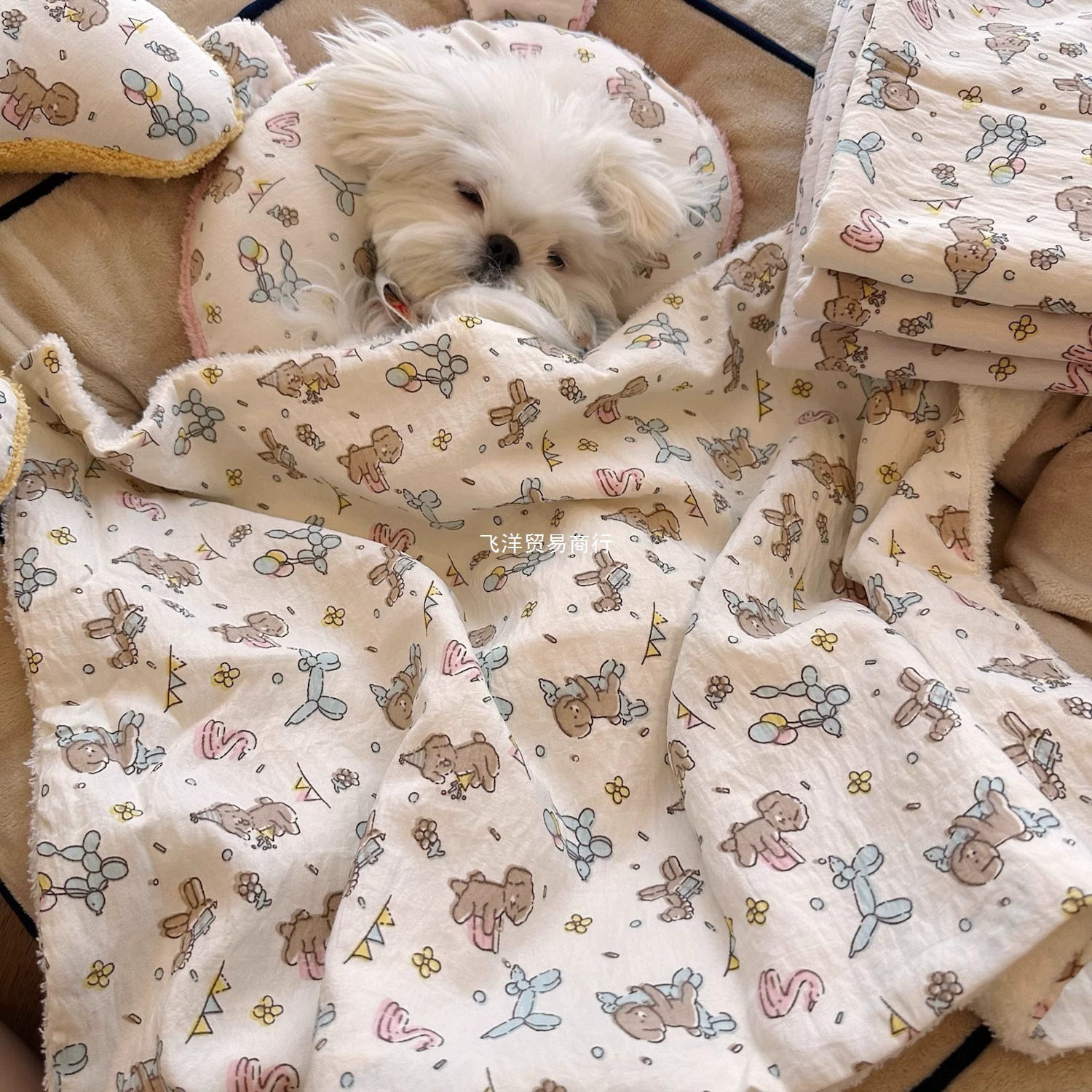 Малтизская специальная маленькая стеганая подушка для щенка йоркширского размера, одеяло, коврик для будки, осенне-зимнее одеяло с кондиционером