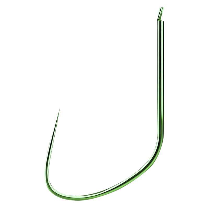 Improved competitive wolf tooth barbed-free fishing hook with trunking thin strip ultra-light alloy black pit carp for stealing donkey fish