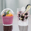 disposable Sawdust Cup Cup Cake circular Mousse glass With cover Pudding Dessert Tiramisu transparent Plastic