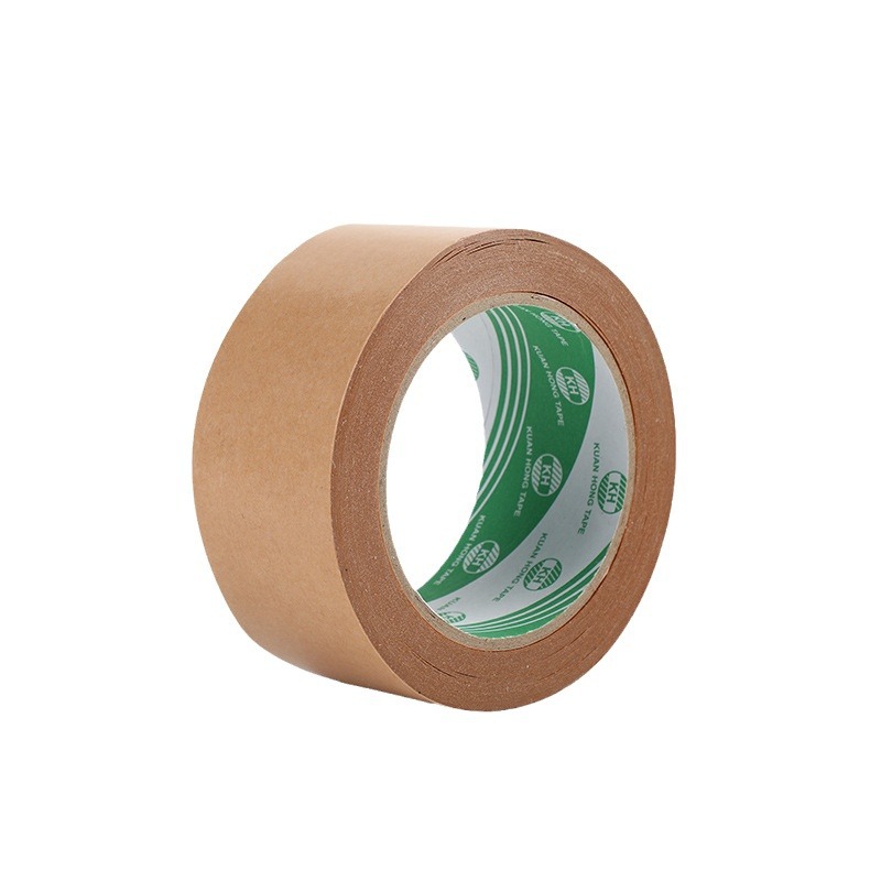 Embalaje de sellado degradable de alto adhesivo Cinta de papel Kraft lágrima de mano fácil de romper sin agua-Cinta de escritura autoadhesiva al por mayor