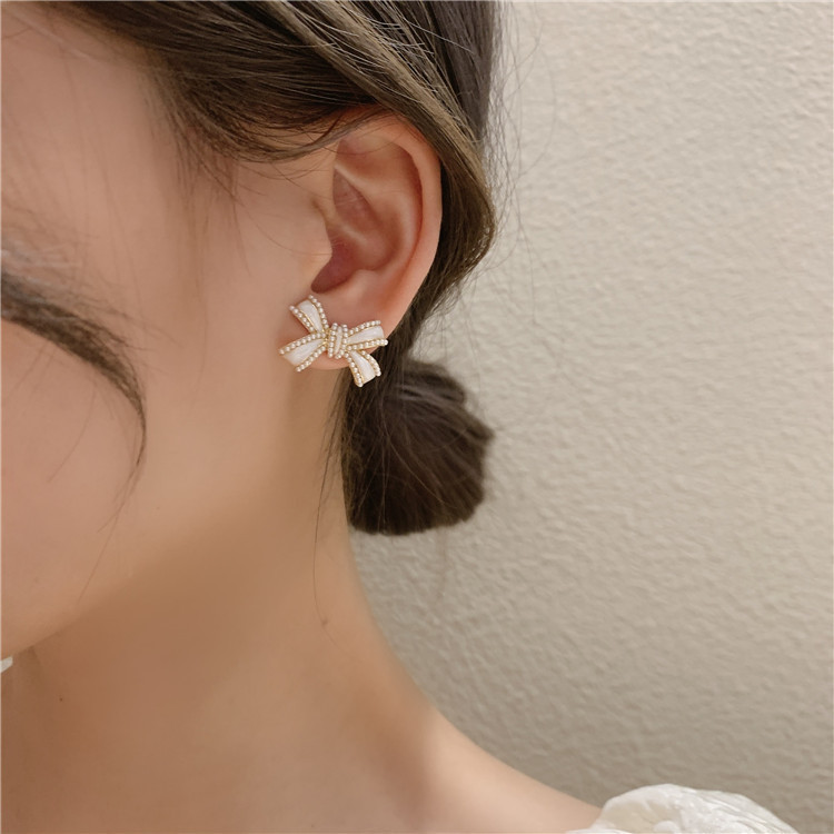S925银针高级感耳饰长款流苏珍珠耳环女小众2023韩国气质耳圈批发详情11