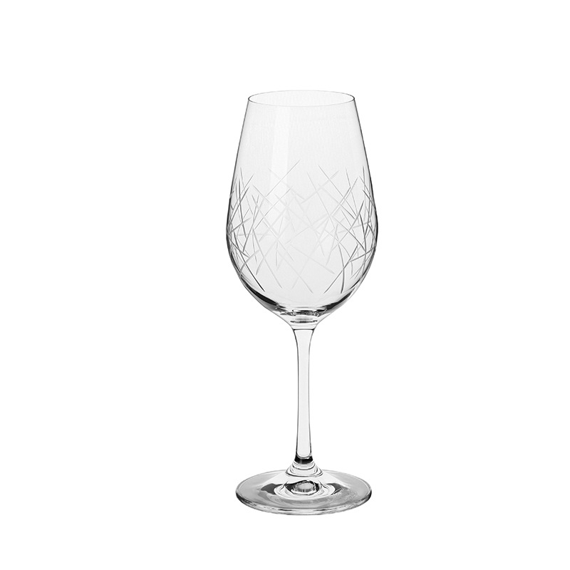 Copa de vino tinto de cristal Crystalex Kiriko importada de República Checa, copa de vino de alta gama para el hogar, copa de vino grabada a mano de estilo europeo