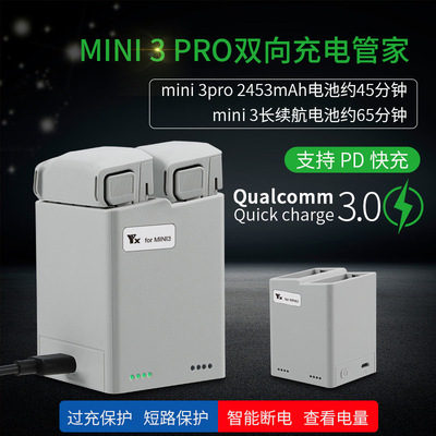 YX For Xinjiang MINI 3Pro Charger Two-way charge Housekeeper Two way housekeeper USB Charge portable battery