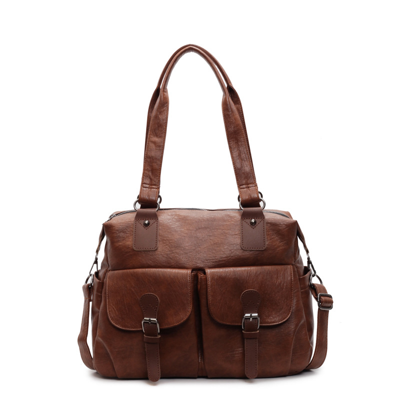 Bolso de axila de gran capacidad para mujer 2024 otoño e invierno nuevo bolso de hombro de moda retro bolso de mujer de ocio de viaje de trabajo