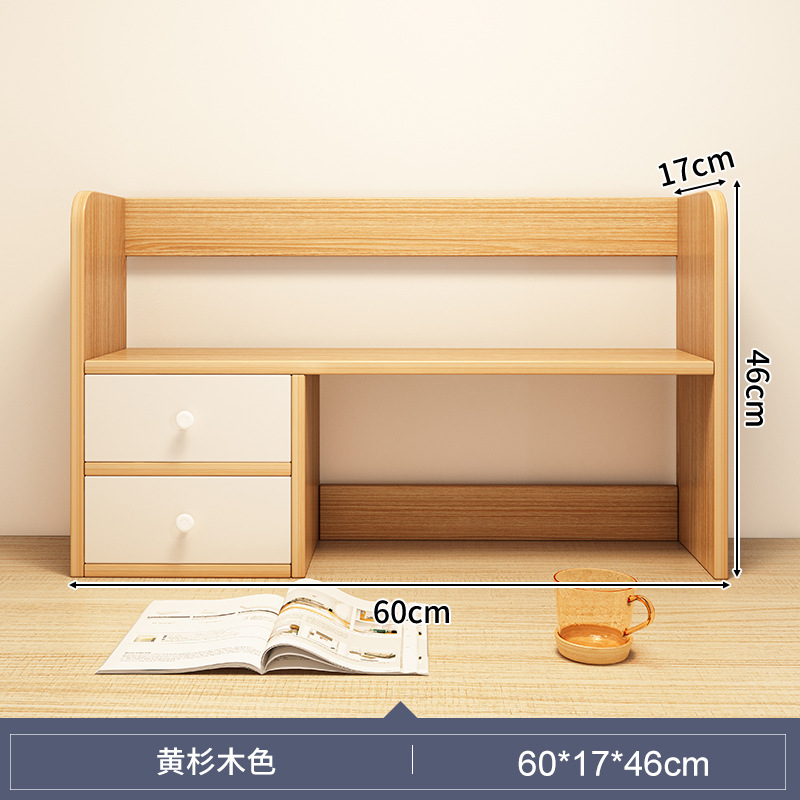 Estante de escritorio estante de almacenamiento de escritorio dormitorio cosas buenas mesa de estudio multi-capa pequeño estante