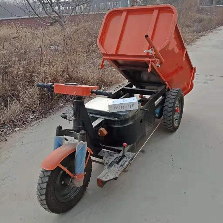 建筑工地电动工程车 工地用拉沙拉土专用  柴油液压自卸翻斗车