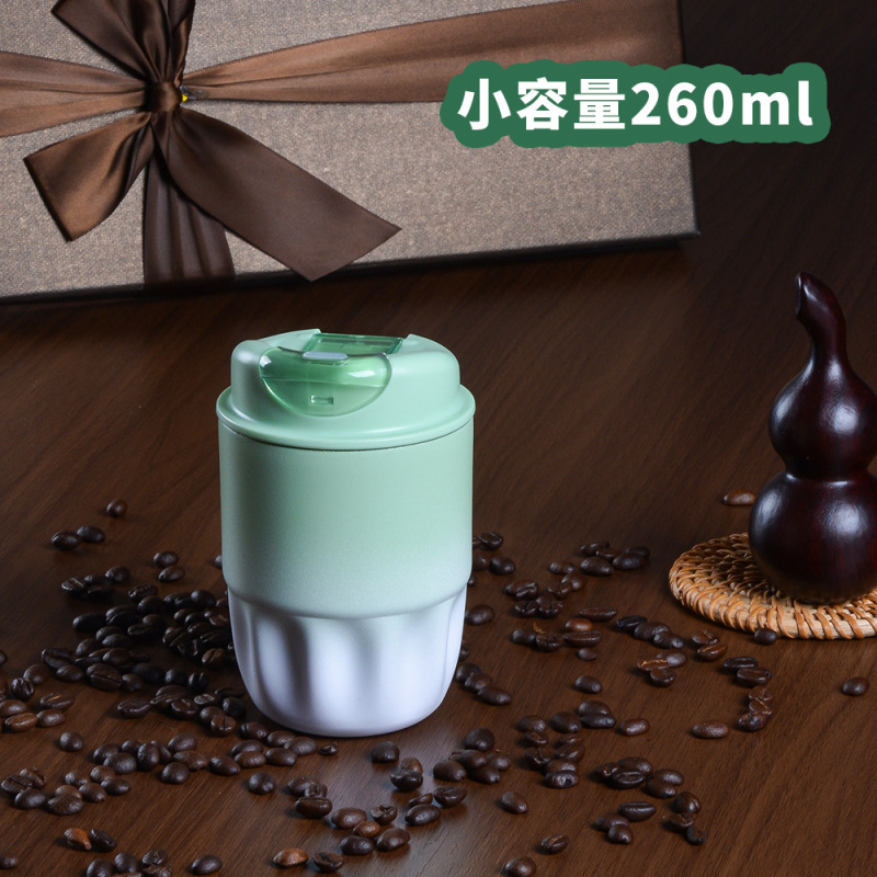 スターダッドの見栄えの良いコーヒーカップステンレス鋼 316 ミニダブルドリンク魔法瓶カップポータブル男性と女性のストローカップ|undefined