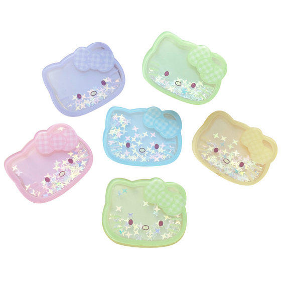 New style quicksand Sanrio KT cat acrylic diy accessories mobile phone case hairpin hair accessories patch material