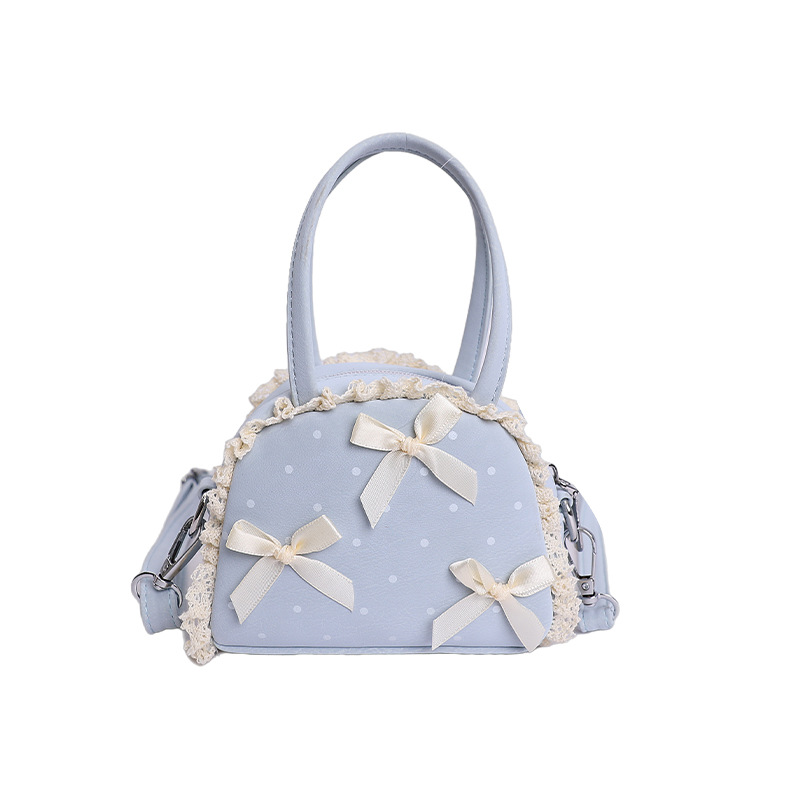 2026 nuevo bolso Macaron mini bolso de lápiz labial diario lindo arco de hombro bolso de concha mochila