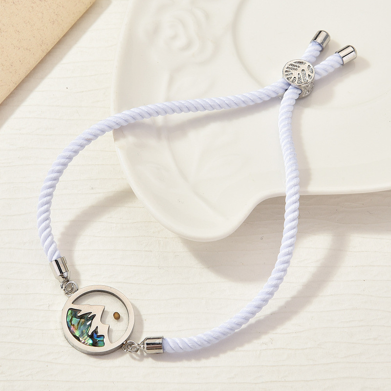 Cross-Border Hot-Selling Adjustable Tree of Life Bracelet, Stainless Steel Mustard Seed Couple's Versatile Wrist Accessory